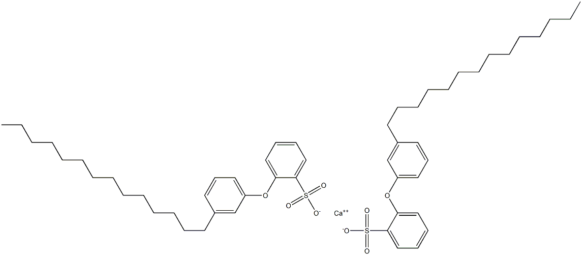 Bis[2-(3-tetradecylphenoxy)benzenesulfonic acid]calcium salt Struktur