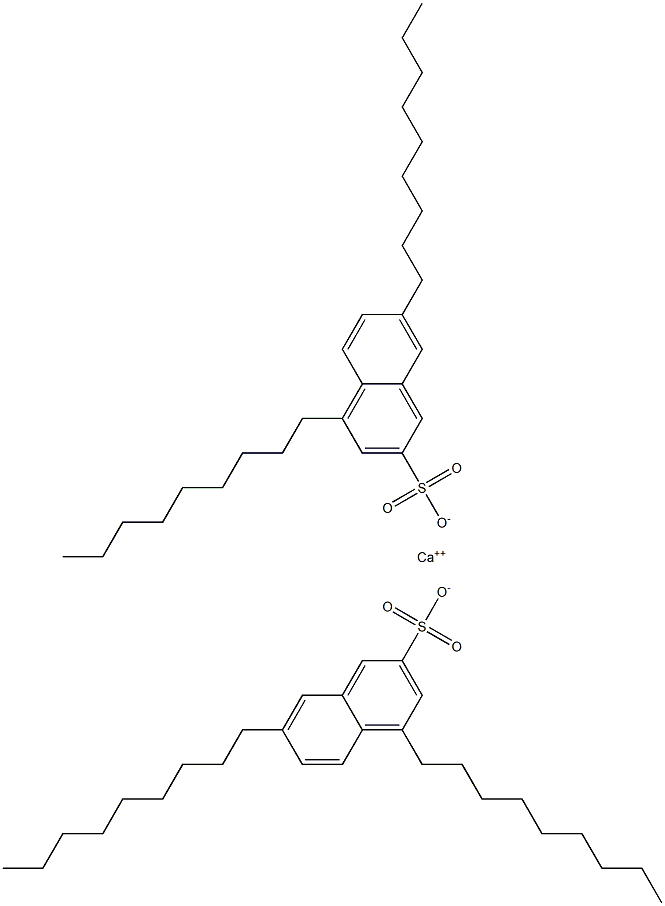 Bis(4,7-dinonyl-2-naphthalenesulfonic acid)calcium salt Struktur