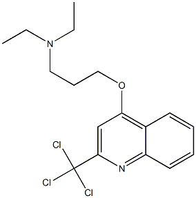 2-Trichloromethyl-4-(3-diethylaminopropoxy)quinoline Struktur