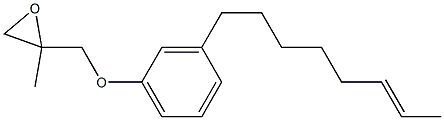 3-(6-Octenyl)phenyl 2-methylglycidyl ether Struktur