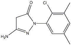 3-Amino-1-(2-chloro-3,5-dimethylphenyl)-5(4H)-pyrazolone Struktur