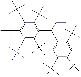 1-(Penta-tert-butylphenyl)-1-(2,4,5-tri-tert-butylphenyl)propane Struktur