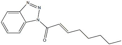 1-(2-Octenoyl)-1H-benzotriazole Struktur