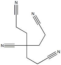 4-(2-Cyanoethyl)-4-cyanoheptanedinitrile Struktur