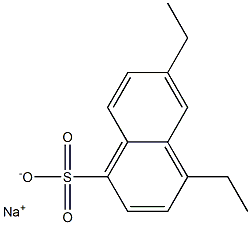 4,6-Diethyl-1-naphthalenesulfonic acid sodium salt Struktur