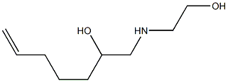 1-[(2-Hydroxyethyl)amino]-6-hepten-2-ol Struktur