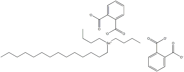 Bis(phthalic acid 1-tetradecyl)dibutyltin(IV) salt Struktur