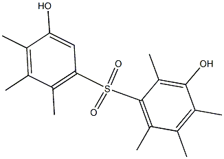 3,3'-Dihydroxy-2,4,4',5,5',6,6'-heptamethyl[sulfonylbisbenzene] Struktur