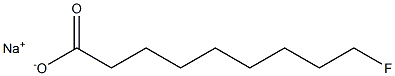 9-Fluoropelargonic acid sodium salt Struktur