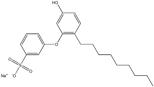 3'-Hydroxy-6'-nonyl[oxybisbenzene]-3-sulfonic acid sodium salt Struktur