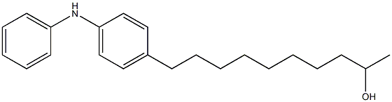 4-(9-Hydroxydecyl)phenylphenylamine Struktur