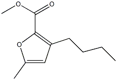 3-Butyl-5-methylfuran-2-carboxylic acid methyl ester Struktur