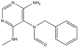 4-Amino-6-methylamino-5-(N-benzylformylamino)pyrimidine Struktur