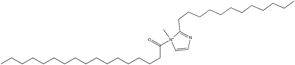 2-Dodecyl-1-methyl-1-heptadecanoyl-1H-imidazol-1-ium Struktur