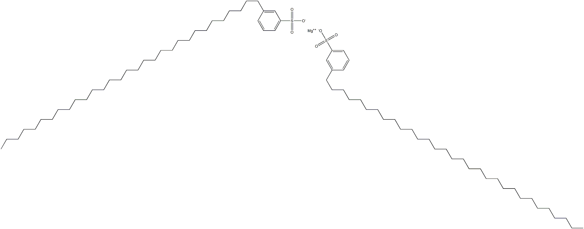 Bis[3-(hentriacontan-1-yl)benzenesulfonic acid]magnesium salt Struktur