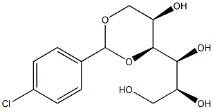 1-O,3-O-(4-Chlorobenzylidene)-L-glucitol Struktur