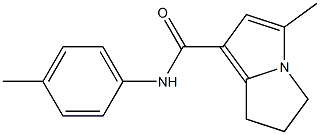 6,7-Dihydro-3-methyl-N-(4-methylphenyl)-5H-pyrrolizine-1-carboxamide Struktur