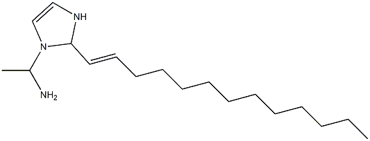 1-(1-Aminoethyl)-2-(1-tridecenyl)-4-imidazoline Struktur