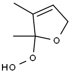 (2,5-Dihydro-2,3-dimethylfuran)-2-yl hydroperoxide Struktur