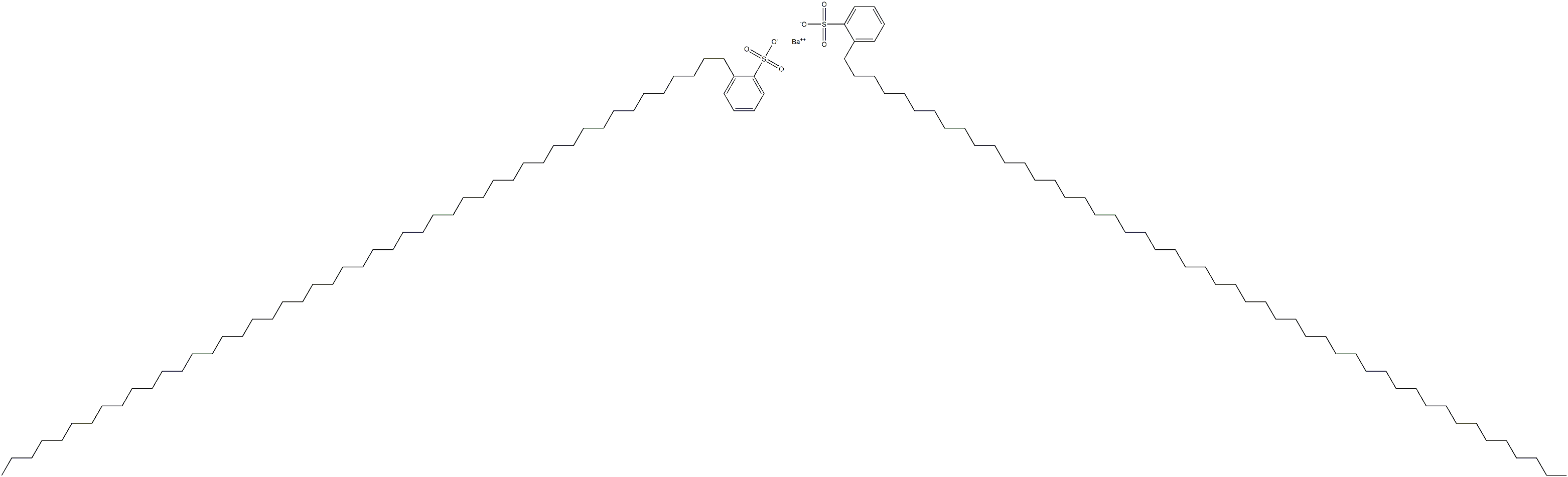 Bis[2-(nonatetracontan-1-yl)benzenesulfonic acid]barium salt Struktur