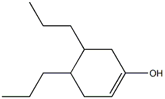 4,5-Dipropyl-1-cyclohexen-1-ol Struktur