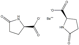 Bis[(2R)-5-oxopyrrolidine-2-carboxylic acid]barium salt Struktur