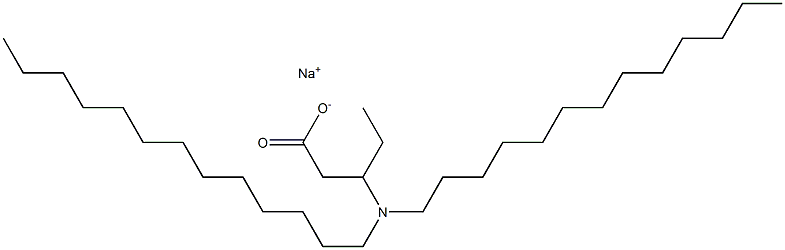 3-(Ditridecylamino)valeric acid sodium salt Struktur