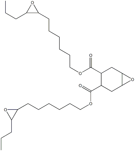 7-Oxabicyclo[4.1.0]heptane-3,4-dicarboxylic acid bis(7,8-epoxyundecan-1-yl) ester Struktur