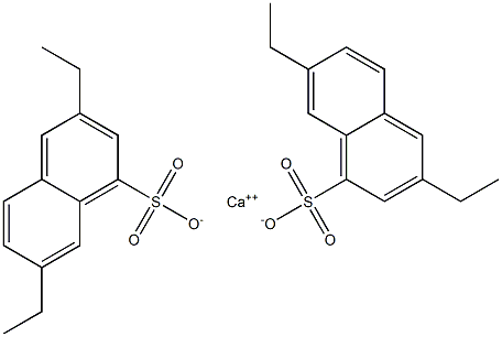 Bis(3,7-diethyl-1-naphthalenesulfonic acid)calcium salt Struktur