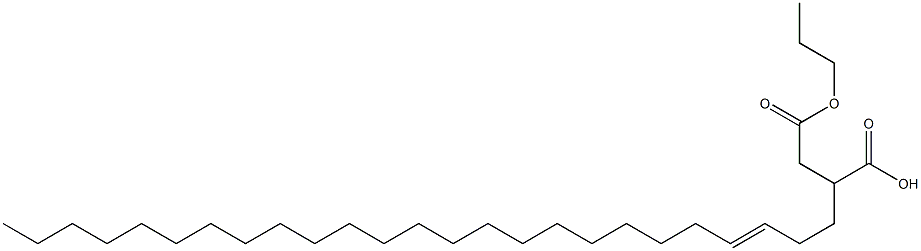 2-(3-Pentacosenyl)succinic acid 1-hydrogen 4-propyl ester Struktur