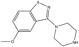 5-Methoxy-3-(1-piperazinyl)-1,2-benzisothiazole Struktur