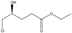 (4S)-4-Hydroxy-5-chlorovaleric acid ethyl ester Struktur