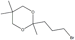 2-(3-Bromopropyl)-2,5,5-trimethyl-1,3-dioxane Struktur