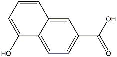 5-Hydroxy-2-naphthoic acid Struktur