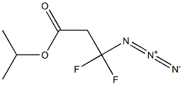 3-Azido-3,3-difluoropropionic acid isopropyl ester Struktur