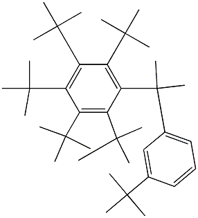 2-(Penta-tert-butylphenyl)-2-(3-tert-butylphenyl)propane Struktur