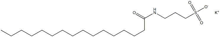 3-Palmitoylamino-1-propanesulfonic acid potassium salt Struktur