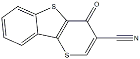 4-Oxo-4H-thiopyrano[3,2-b][1]benzothiophene-3-carbonitrile Struktur