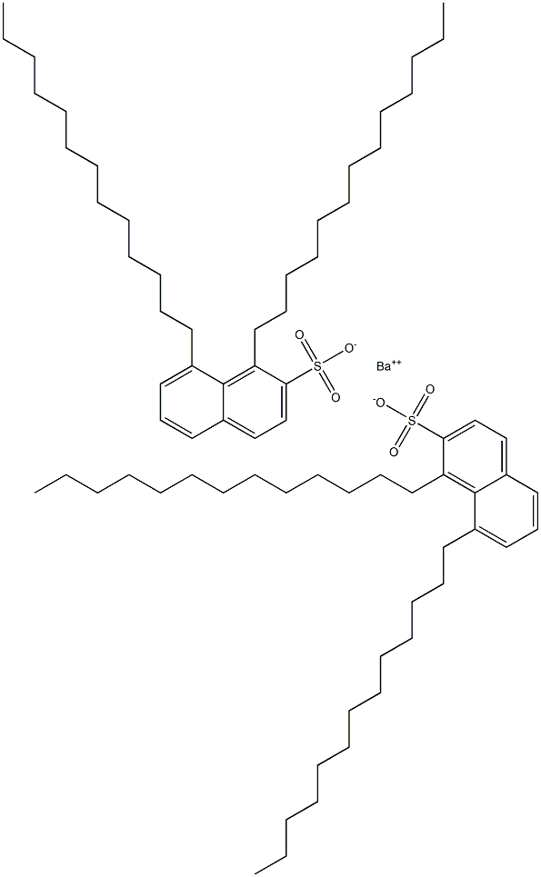 Bis(1,8-ditridecyl-2-naphthalenesulfonic acid)barium salt Struktur