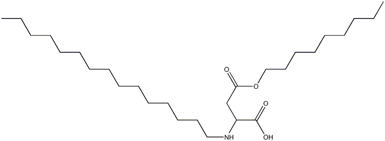 2-Pentadecylamino-3-(nonyloxycarbonyl)propionic acid Struktur