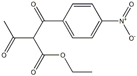 2-(4-Nitrobenzoyl)acetoacetic acid ethyl ester Struktur