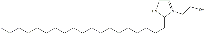 1-(2-Hydroxyethyl)-2-nonadecyl-3,4-dihydro-2H-imidazol-1-ium Struktur