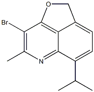 3-Bromo-8-isopropyl-2-methyl-5H-furo[2,3,4-de]quinoline Struktur