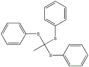 1,1,1-Tris(phenylthio)ethane Struktur