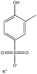 4-Hydroxy-3-methylbenzenesulfonic acid potassium salt Struktur