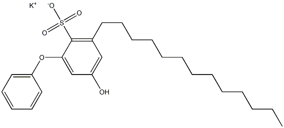 5-Hydroxy-3-tridecyl[oxybisbenzene]-2-sulfonic acid potassium salt Struktur