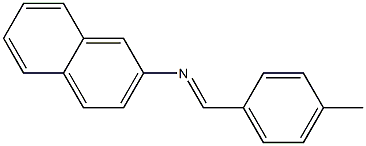 N-(4-Methylbenzylidene)naphthalen-2-amine Struktur