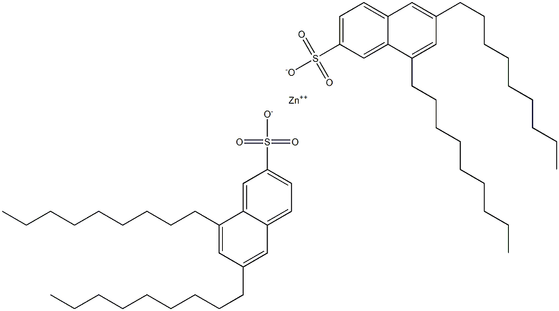 Bis(6,8-dinonyl-2-naphthalenesulfonic acid)zinc salt Struktur