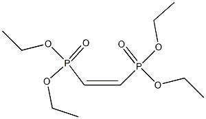 (Z)-1,2-Ethenediylbisphosphonic acid tetraethyl ester Struktur