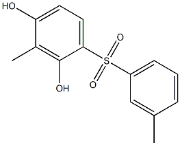 2,4-Dihydroxy-3,3'-dimethyl[sulfonylbisbenzene] Struktur